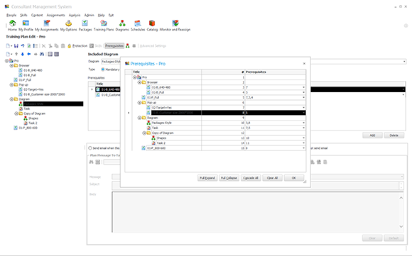 organize training plan